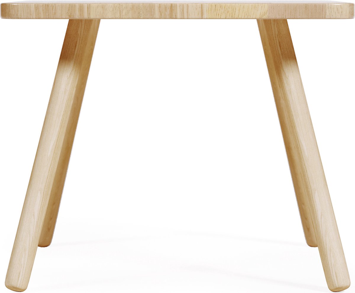 Table enfant ronde Dilcia en bois d'hévéa massif Ø 55 cm