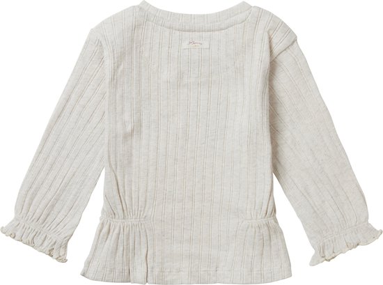 Noppies baby baby gestreepte longsleeve groen/wit