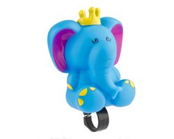 Pexkids Fietstoeter voor kinderen - Olifant design - Blauw - Veiligheid en plezier - Eenvoudig te bevestigen