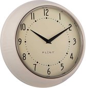 Retro Wall Clock Silent Non-Ticking Decorative Cream Color Wall Clock, Retro Style Wall Decoration for Kitchen Living Room Home, Office, School, Easy to Read Large Numbers