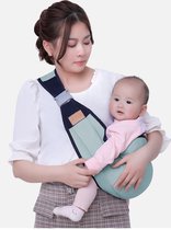ergonomische Baby draagzak - baby draagdoek - Grijs - draagdoek - buik heup schouder draagzak - draagtas - kinderdrager - praktische draagzak