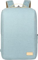 Nordace - Smart Backpack -Aqua- 19L Vol. Laptopvak USB-poort waterbestendig gewicht: 0,88 kg bagageriem veiligheidstas waterflesvak slank ontwerp