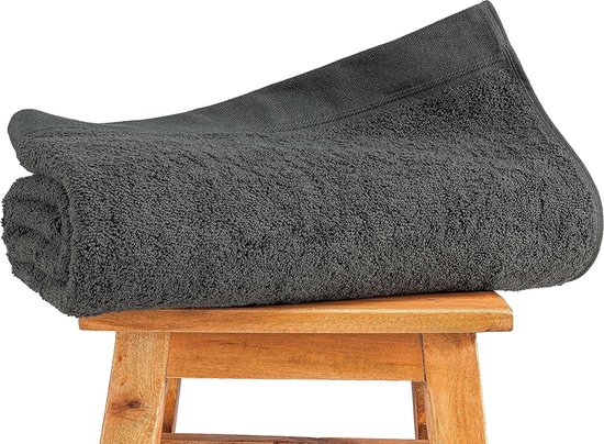 Grand Drap de bain 100x200 100% Coton - Noire - © Linge de maison et textile Grand Drap de bain 100x200 100% Coton - Noire - © Linge de maison et textile