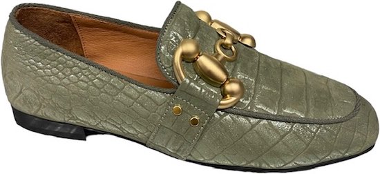 Babouche Sara Loafer Kaki G5611-9-instappers-loafers gesp MT 38
