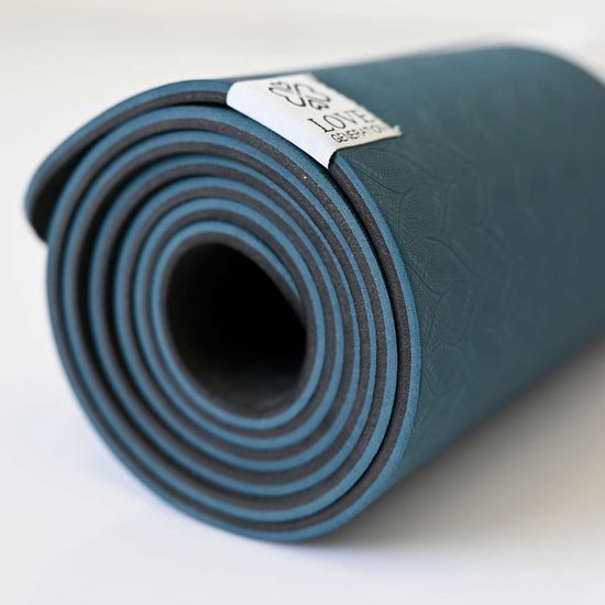 Eco Yogamat - TPE - 6mm - Brilliant Blue van Supera — afbeelding 4