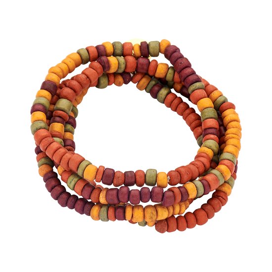 Les Cordes - NOTA (AB) - Bracelet - Multicolore - Oranje - Bois - Bijoux - Bijoux - Dames