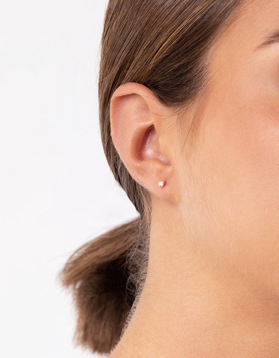 Amor Hoepel Oorbellen Voor Meisjes, 925 Sterling Zilver, Zirkonia Synth Aanbieding 45764537