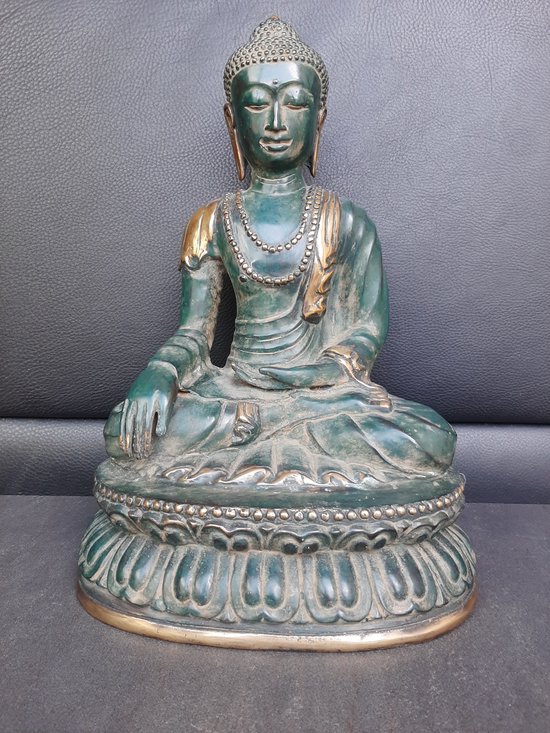 Statue en bronze de Bouddha/Bhumiparsa mudra - Asie