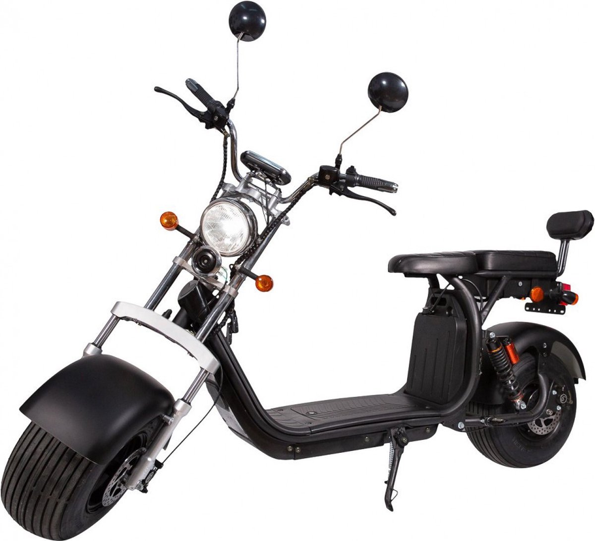Elektrische Moped - Urban Echopper - UE Gehomologeerd Klasse B - 1500W Brushless Motor - 45kmh - afstand 50-65km - Merkless