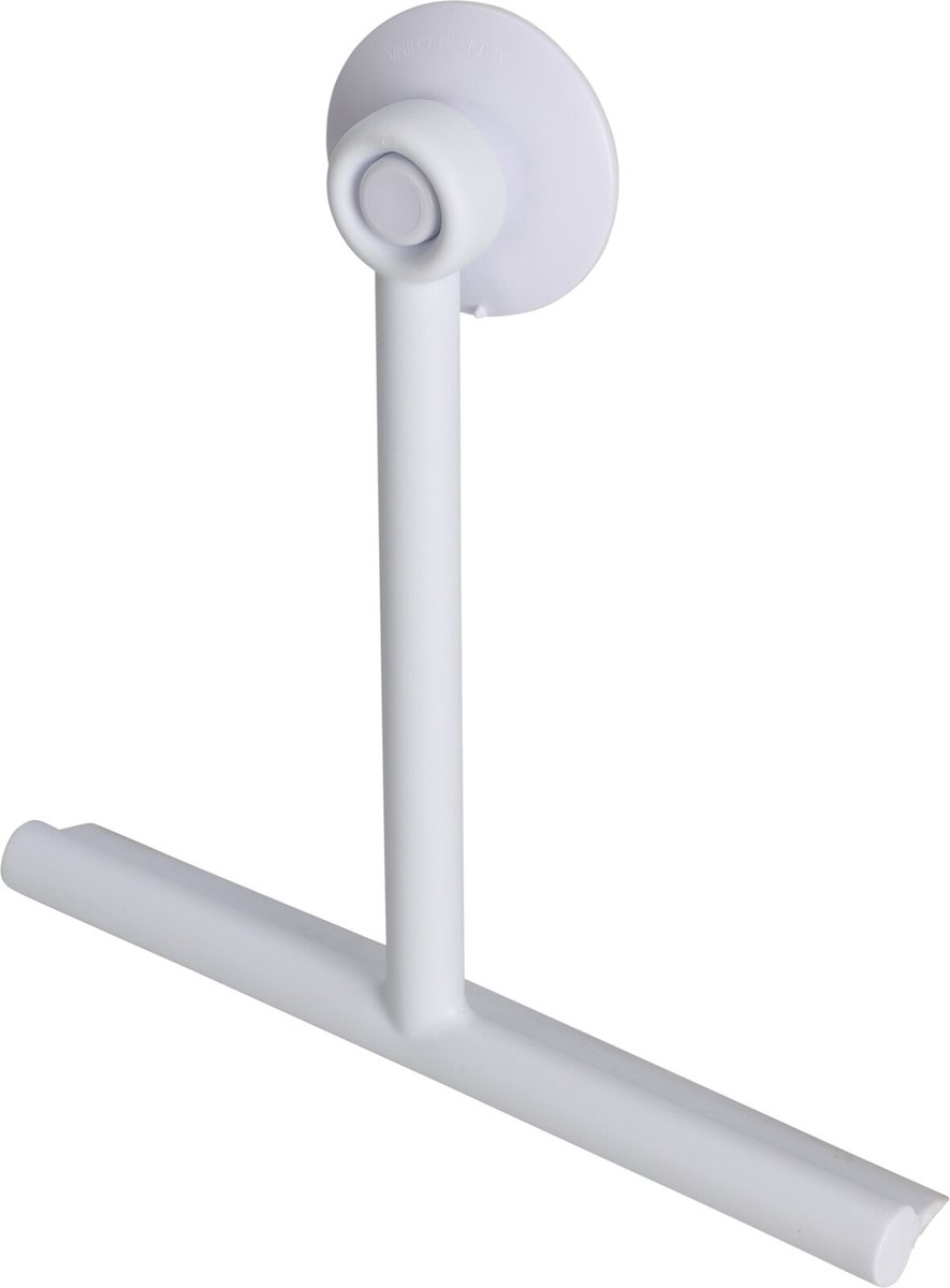 Goedkoopste Bathroom solutions Raamwisser - raamtrekker - douchewisser - wit - pp kunststof - 22 x 24 x 3 cm