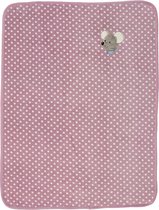 SHOP YOLO- Baby deken-Baby muis deken- polyester 100%- 75 x 100 cm -Roze