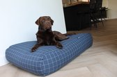 Dog's Companion - Coussin pour chien / Lit pour chien Manhattan bleu moyen - M - 90x70cm