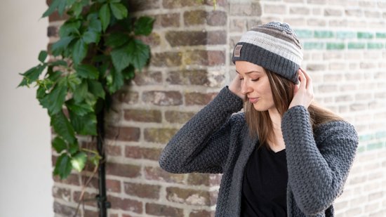 Bonnet Oversize En Laine Avec Doublure – Fait En Allemagne, Motif Tressé Pour L’hiver