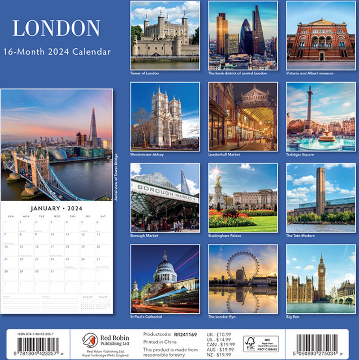 London Kalender 2024