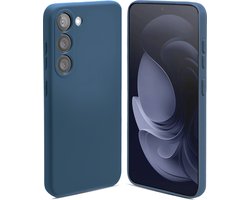 ShieldCase Siliconen Hoesje geschikt voor Samsung Galaxy A54 hoesje - optimale bescherming - perfecte pasvorm - TPU Materiaal - donkerblauw