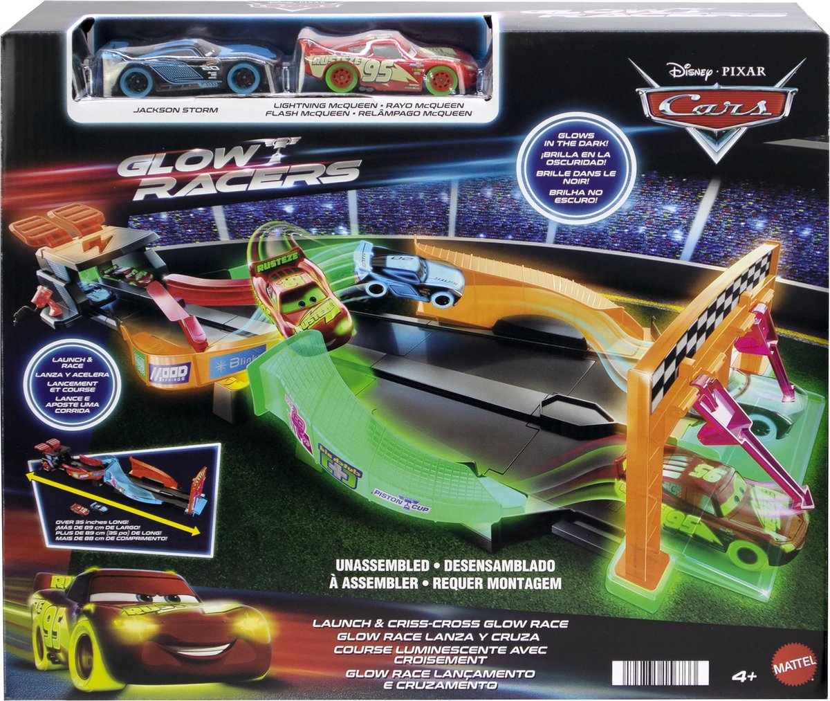 Mattel Disney's Pixar Cars Launch & Criss-Cross Glow Racers Set - Shop  Playsets at H-E-B