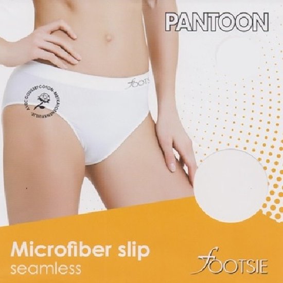 SOX by PANTOON Footsie Slip Seamless Wit S/M Respirant et avec gousset en coton