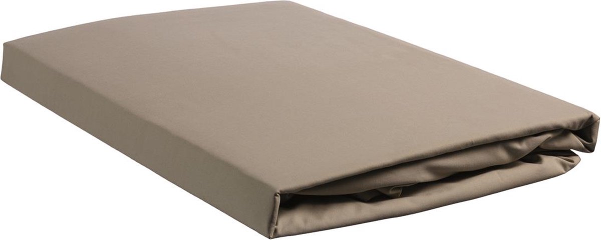 Beddinghouse Percale katoen - Topper Hoeslaken - 140x210/220 - Taupe