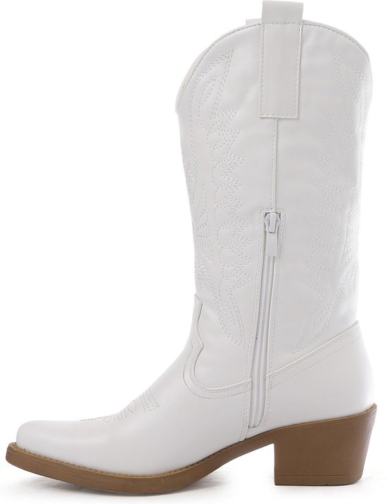 Lazamani Cowboylaarzen rood Leer Dames