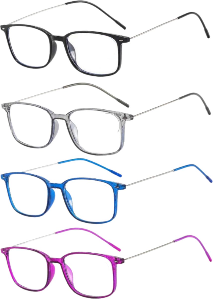 XYZ Eyewear Leesbril Grijs +1.00 Dames Heren Leesbrillen Trendy