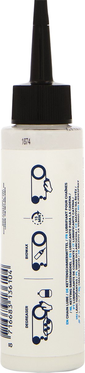 BBB Cycling Fietsketting Smeermiddel - BioWax Chain Lube - Plantaardige Ketting Wax - All Weather - Kettingolie Fiets - BCH-201 van BBB Cycling — afbeelding 5
