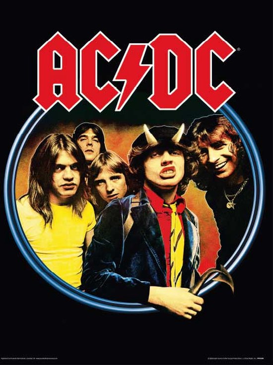 AC/DC Group Art Print 30x40cm | Poster | bol