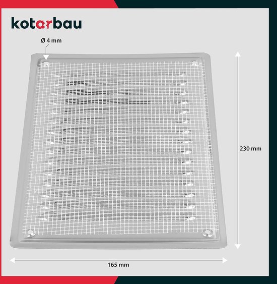 KOTARBAU® Grille de Cheminée en Fonte 23 x 20 cm Grille en Fonte
