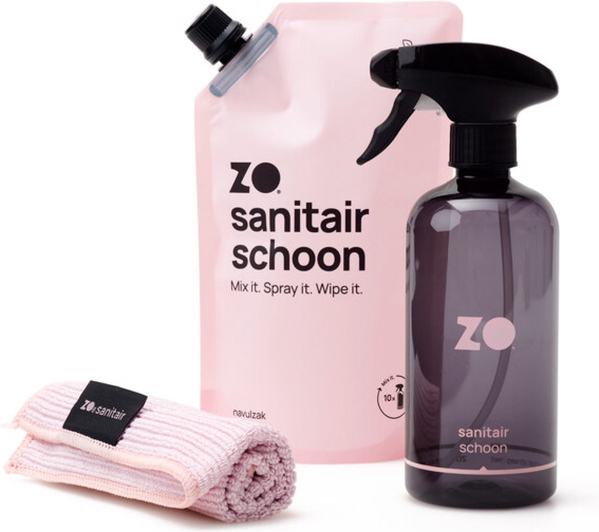 ZO Sanitair Schoon Eucalyptus en Rozemarijn Startpakket 10 Navullingen
