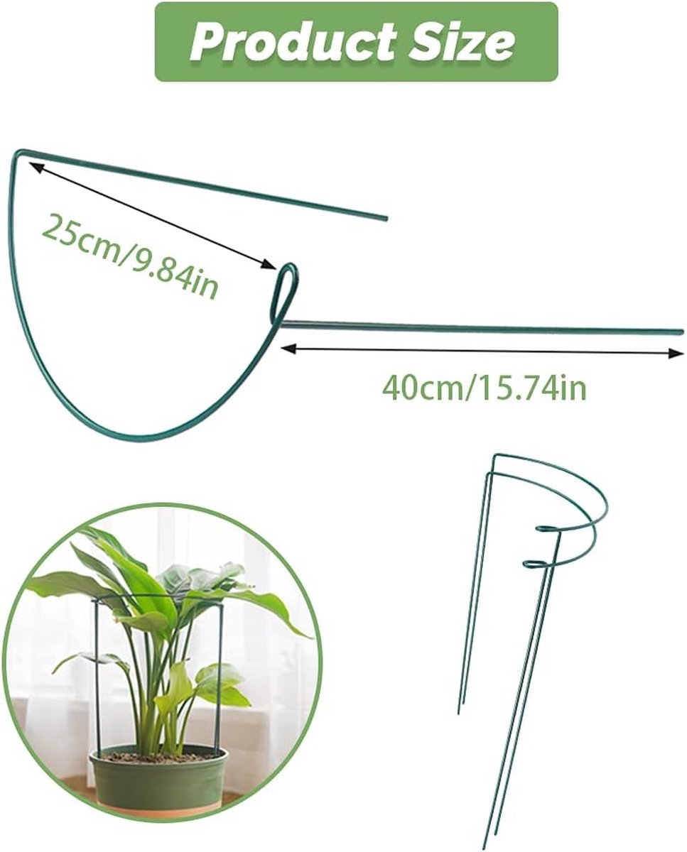 Novatool 10 Pflanzstäbe 120 cm grün 8mm Durchmesser Rankstäbe Rankhilfe