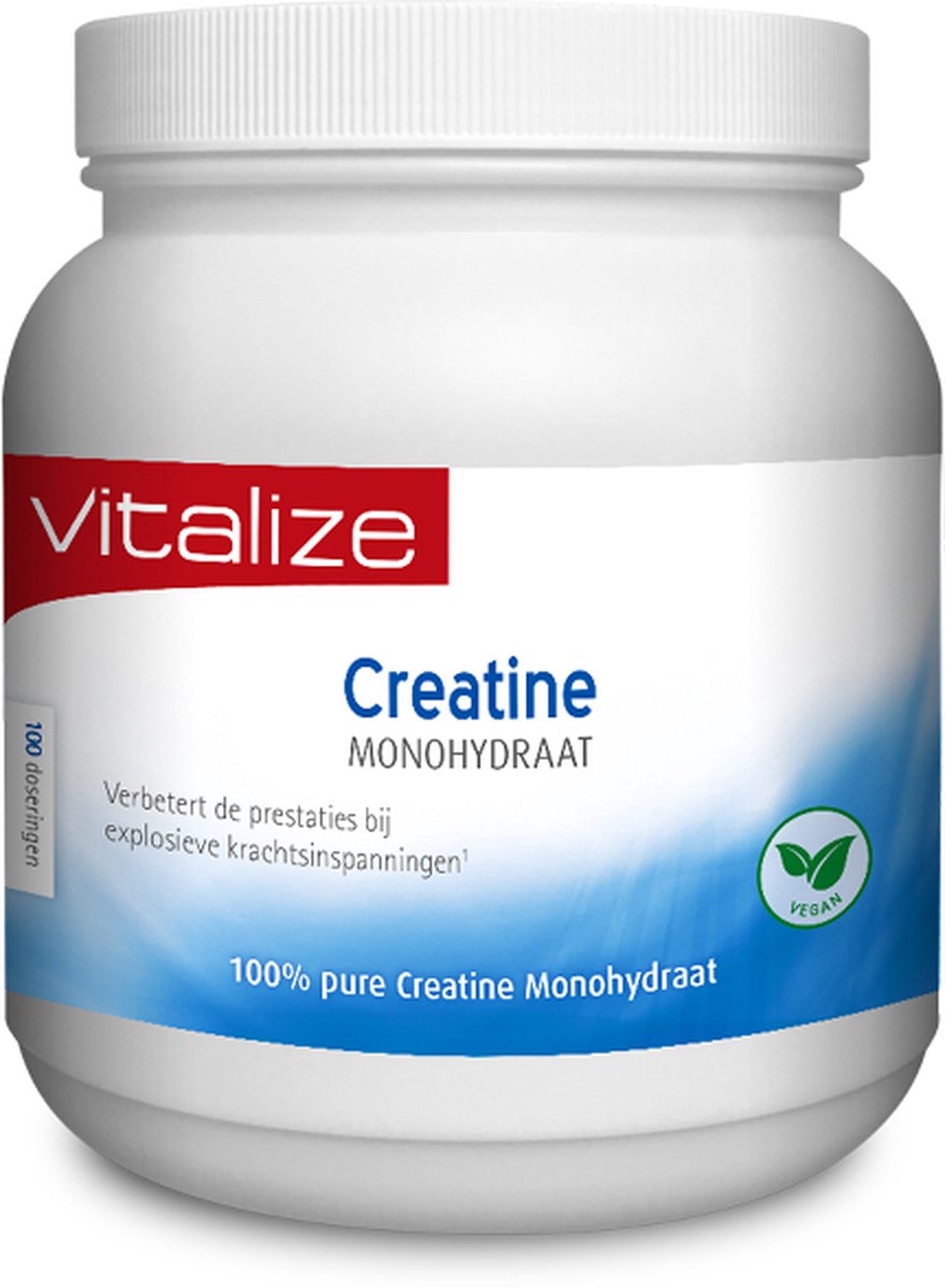 Goedkoopste Vitalize Creatine Monohydraat 500 gram | Stimuleert spiergroei/spiermassa - Stimuleert spiergroei/ spiermassa bij explosieve krachtinspanningen¹