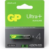 GP Ultra Plus alkaline AAA-batterijen 4PK