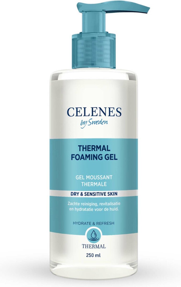 Celenes - Thermal Reinigende Foam Gel Droge / Gevoelige Huid - 3 x 250 ml - Voordeelverpakking