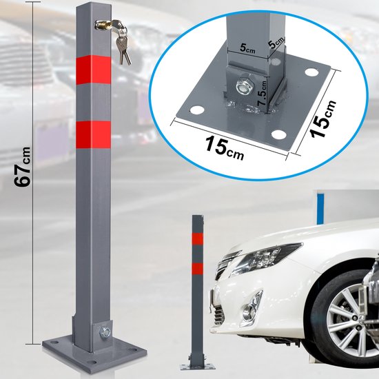Upark Automatische Elektrische Parkeerbarrière Oprit Beveiligingspost K4 600Mm A