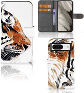 Hoesje met Tekst Google Pixel 8 Telefoon Hoesje Tiger