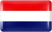 Mini vlag sticker - autostickers - autosticker voor auto - 5 stuks - bumpersticker - Nederland