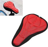 Housse de selle de vélo Narimano®, coussin de selle de vélo doux, respirant, durable et confortable, Red Saddle 3D - Selle de Vélo pour Accessoires de vêtements pour bébé de vélo