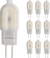 HOFTRONIC - Voordeelverpakking 10X G4 LED Lampen 12V - 1,5 Watt 140lm - Vervangt 13 Watt - 4000K neutraal wit licht - Vervangt T3 halogeen