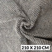 Tissu de Tuftage Secondaire - 210x210cm - Tissu Secondaire - Tissu de Tuftage - Support de Tuftage - 2,1 x 2,1 mètres