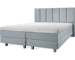 Boxspring Luxe 160x200 Vertical Ijsblauw