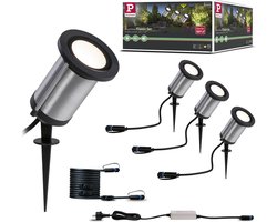 Paulmann Plug & Shine basisset spot Classic - Grondspot - 3000K - set van 3 - IP65 - straalwaterdicht -