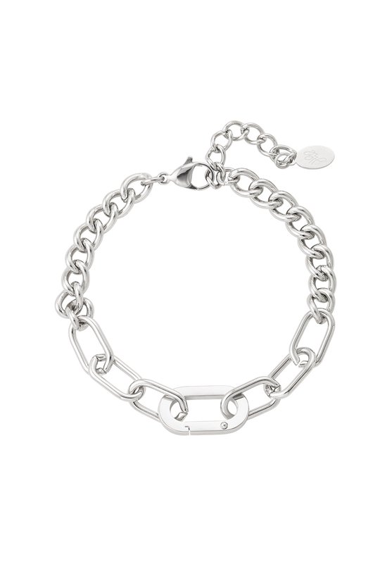 Maillon - bracelet 2 styles - argent - bijouterie acier | bol