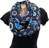 Capuche - Foulard rond - Blauw - 90 x 70 cm (05321#)