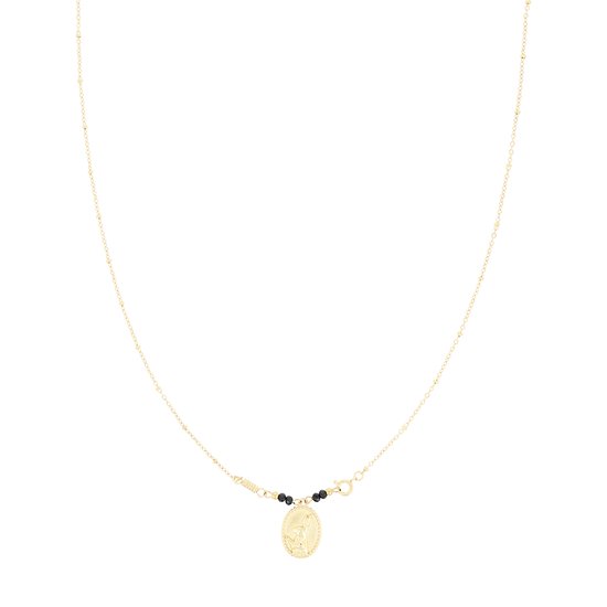 OOZOO Jewellery - Collier doré/noir avec un lièvre - SN-2034