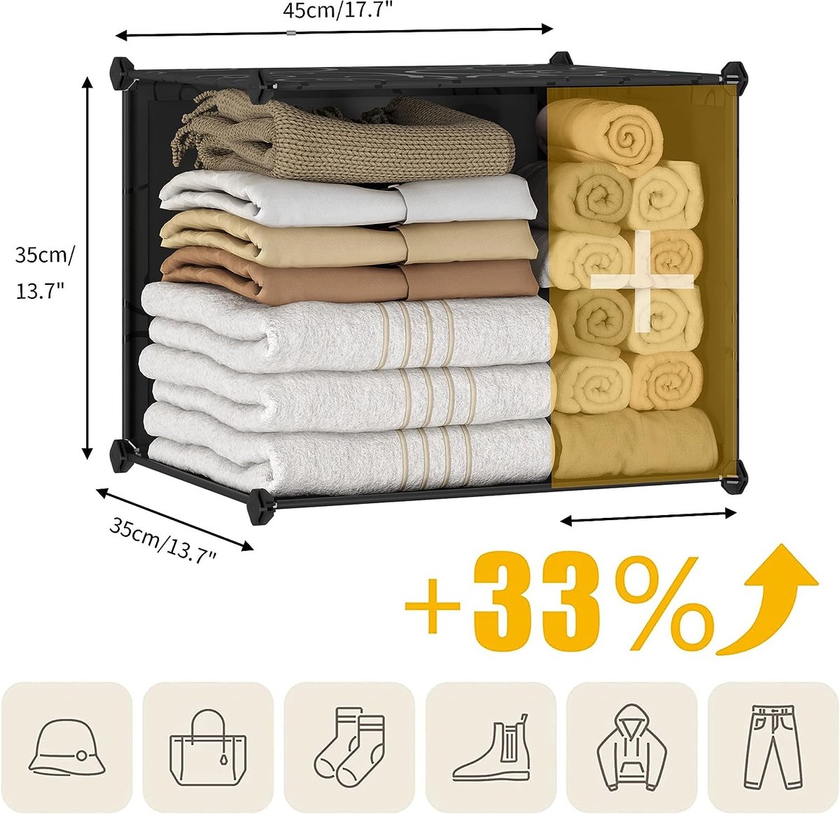 rmG180 Garderobekast hang/leg 180x80x50cm - Timmer Kantoormeubelen