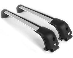 Dakdragers geschikt voor Citroën C3 Aircross vanaf 2017 open dakrailing - Aluminium - Hoog laadvermogen 100kg - Wingbar Grijs - Merk Farad