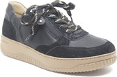 Hartjes, 162.1952/31 01.01, Zwarte dames sneaker wijdte H