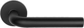 Formani LBIII-19 deurkruk - BASICS - vast-draaibaar - geveerd op rozet - rechtswijzend - mat zwart