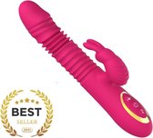 SELECTED DEALS® - Realistische Rabbit Vibrator - Kleur PINK - Vibrators voor Vrouwen - Fluisterstil & Discreet - Clitoris & G-spot Stimulator - Erotiek Sex Toys voor koppels