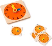 Toys for Life 'Hoe laat is het' - Leren klokkijken - Educatief speelgoed - Met opdrachtkaarten - Houten speelgoed - Spelend leren klok kijken - Speelgoed 5 tot 7 jaar