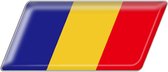 Vlag sticker - autostickers - autosticker voor auto - bumpersticker - Roemenië